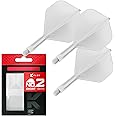 Target Darts K Flex Integrated Dart Flights And Shafts, No.2 | Pack Of 3 K-Flex - No2, Kflex All In One Moulded Dart Flight & Stem Lengths: Short, Intermediate & Medium | Professional Dart Accessories