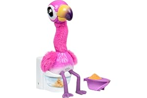 Gotta Go Flamingo de Little Live Pets | Peluche Interactivo Que Come, Canta, Baila, Hace popó y Habla (Pilas Incluidas). A Partir de 4 años