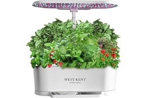 West Kent 15 Pod Indoor Smart Garden Hydroponic Growing System (White)