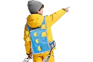 BOOSTEADY Arnés Entrenador de Esquí y Snowboard para Niños con Forma de Dinosaurio Correa Ajustable Hebilla de Metal