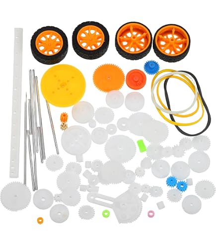 Plastic Gear Set Module 0.5 - 200 Pcs Small Worm Gears For DC Motor DIY, RC Cars, Robots