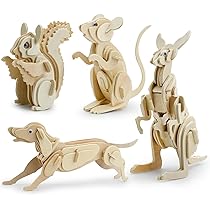 3D Wooden Horse Puzzle Model Kit - DIY Assembly Toy For Kids & Adults Brain Teaser Project