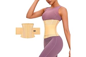 PQWEUU Taillenmieder Korsett Damen Shapewear Taillenformer Atmungsaktives Netz Taillengürtel Bauchdeckenstraffung Korsett Waist Trainer mit Doppelte Stufe 6 Reihen Haken