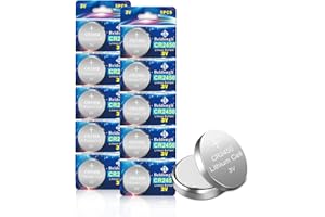BEIDONGLI CR2450 Pilas de Botón 3V Litio CR 2450 Lithium Battery,10 Piezas【5 Años de Garantía】 (2450-10p)