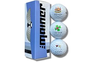 ‎EMAINER Emainer Golfball, Geburtstag, #Dad, ToDo Golf Geschenk, 3er-Pack, Golfbälle mit maximaler Reichweite, die auch Dein Highscore kennen