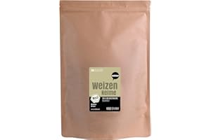 ‎WOHLTUER Wohltuer Bio Weizenkeime 1000g - Aus regionalem Anbau in Bayern mit ∼ 6,3 mg Spermidin pro 10 g - In Rohkostqualität