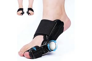 Ufdeoton Hallux Valgus korrigeringsset, uppgraderingsversion med justerbar Hallux Valgus skena, för kvinnor och män, minskar smärta och förbättrar tå-positionen