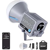 NEEWER HS60B Mini Video Light with App Control, 60W Handheld Portable Bi Color COB LED Continuous Output Lighting with 35000l