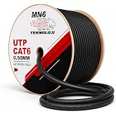 MN6 M106 Cat6 UTP Ethernet Kablosu 50 Metre, Dış Mekan UV Korumalı &Ccedil;ift Katmanlı PE+PVC 0.50mm İletken İnternet Kablosu