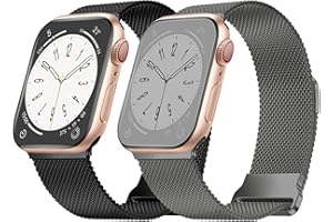DOBSTFY Metall Armband Kompatibel mit Apple Watch Armband 40mm 41mm 38mm,Edelstahl Mesh Armband mit Magnet für Apple Watch SE/Ultra/Ultra 2 iWatch Series 9 8 7 6 5 4 3 2 1