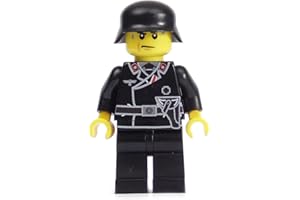 BRICKSSTUFF WW2 Custom Panzer Soldato Tedesco con BrickArms Stahlhelm