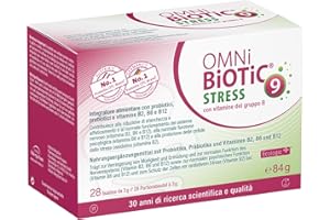 OMNi BiOTiC Stress con vitamine del gruppo B | Polvere | Integrato con vitamine B2, B6 e B12 | VEGANO | 28 bustine da 3g