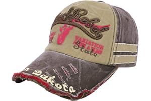 LONTG Vintage Baseball Cap for Men Women Cotton Sun Hat Distressed Snapback Hat Edge Trucker Motors Racing Motorcycle Biker Hat Outdoor Sports Cap Adjustable Peak Cap Breathable for Running Hiking Camping