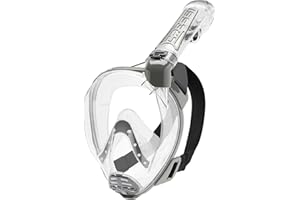 CRESSI Duke Full Face Snorkel Dry Mask - Large Vision Full Face Mask with Snorkel Dry, Unisex