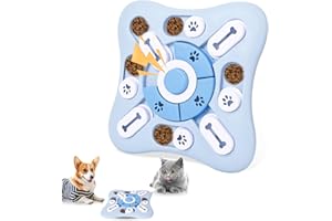 Fadcaer Dog Puzzle Toys,Dog Puzzle Slow Feeder Toy,Interactive Dog Toys for IQ Training & Mental Stimulating Dog Treat Dispenser with Squeaky and Non-Slip Design Dog Toy Intelligence