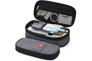 EASTHILL Big Capacity Pencil Pen Case Office College School Large Storage High Capacity Bag Pouch Holder Box Organizer