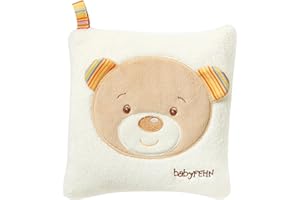 Fehn Kirschkernkissen Baby Teddy - wohltuendes Wärmekissen und Kältekissen für Babys und Kinder ab 0+ Monaten - Körnerkissen für Backofen - Kirschkerne Kissen als Babygeschenk zur Geburt