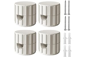 QuirkLz Set di 4 Decentratore Parete e Soffitto, Decentratore da Soffitto, decentratore lampadario, Ideali per Montaggio cavo elettrico Fai da Te - Include Viti e Tasselli