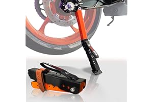 GRAND PITSTOP Motorcycle Maintenance Stand, Portable & Compact Lift Stand Moto Jack, Adjustable Height for Chain Cleaning and Lubrication Easy to use