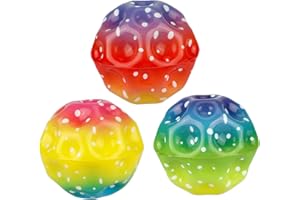 SRIZIAN 3 Stück Hüpf Ball,Planeten Hüpfbälle,Astro Jump Ball,Hohe Sprünge Gummiball Space Ball Moonball, Mondball Lavaball, Mini Bouncing Ball Toy,Bouncy Balls for Kids Party Gift