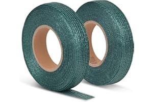 FUEEGUE 2 Stück Baumbefestigung Bindeband 3cmx50m Rolle Baumbinder Pflanzenband Polyethylen Baumschnur Pflanzenbinder für Garten (3cmx50m)