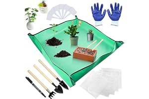 MEANJU Tapis de Plantation de Fleurs,Tapis de Jardinage,Tapis de Jardin Pliable,Tapis de Rempotage pour Jardinage,Tapis de Rempotage,Plantes Tapis de repiquage,Intérieur Imperméable Tapis de Plante