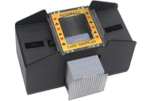 Aisikoo Automatischer Kartenmischer 1-6 Deck, batteriebetriebene elektrische Mischmaschine für UNO, Blackjack, Texas Hold'em, Home-Kartenspiel