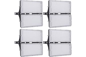 ‎BELLANNY Bellanny 4 Pack Strahler Außen 200W 20000LM Superhell LED Scheinwerfer, 3000K Warmweiß Fluter, IP65 Wasserdicht Flutlicht Sicherheitsbeleuchtung für Garten Hof Garage Sportplatz