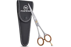 TK FIVE STAR SOLINGEN® Mercury Professionelle 6 Zoll extra scharfe Friseurschere Haarschere Haarschneideschere Rostfrei für Damen Herren Friseure und Kinder für kräftiges sowie feines Haar geeignet