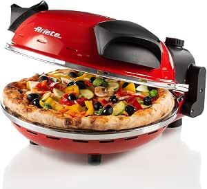 Ariete 909 Pizza 4' Minuti, Forno per pizza, 1200 W, 5 livelli di cottura,  Temperatura Max 400°C, Rosso : Amazon.it: Casa e cucina