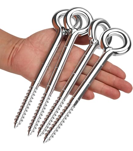 Piastra per occhiello in acciaio inox, gancio da soffitto o parete, altalene e decorazioni esterne. | Leroy Merlin