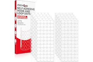 FIXCHORD 300 Coppie di Tondini Adesivi Tondo, 20mm Adesivo Tondo Punti Autoadesivi, Puntini Autoadesivi, Puntini Rotondi Adesivi Rimovibili Senza Traccia per la casa, l'ufficio e il bricolage