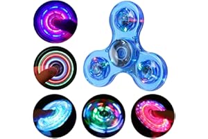 Steemjoey LED Kristall Fidget Spielzeug für Kinder Erwachsene, LED Kristall Fidget Set Finger Toy, Coole Beschäftigung zum reduzieren von Stress, Depressionenen, ADS & ADHS