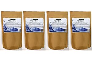 ESTENAT Sulfato de Magnesio alimenticio en polvo 500G (Sal de Epsom) (4 paquetes de 500G)