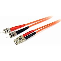 Intellinet 510325 - Cavo A Fibre Ottiche Duplex 5 Metri, OM1 62.5/125, Connettori ST-ST, Guaina LSZH Arancione