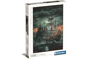 Clementoni Statek Piracki Puzzle Do Układania, Wielokolorowy, 1500 Elementów, 31682,3