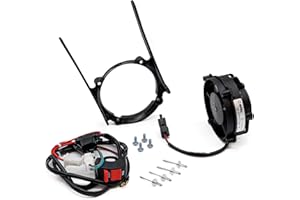 ProRace Ventilateur axial, ventilateur SPAL d'origine avec interrupteur pour 2 et 4 temps …