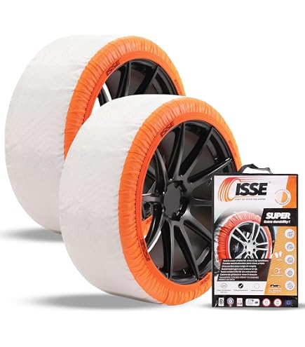 Chaussettes à Neige Silknet Universelles - Lot De 2 - Pour Pneus 255/40 R20, 265/40 R21, 285/30 R21, Etc.