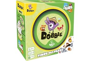 Zygomatic, Dobble Kids, Eco-Sleeves, Kinderspiel, Kartenspiel, 2-8 Spieler, Ab 4+ Jahren, 15 Minuten, Deutsch