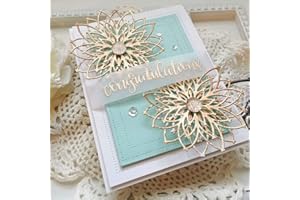 GOWXS 2 fustelle a forma di fiore per la creazione di biglietti, stencil a forma di margherita, per fai da te, album fotografici, album fotografici, decorazioni in rilievo, per la creazione di biglietti,