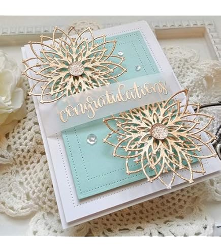 Matrice De Découpe Carrée En Métal Pour Scrapbooking Et DIY - Idéale Pour Fonds 3D, Cadres, Cartes Et Décorations Papier