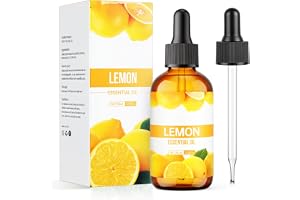 AOOSA Eteriska oljor citron, 100 ml naturliga eteriska oljor | Fräsch ren doftolja för luftfuktare diffusor för hemlagad tillverkning av badpumpar, tvål och ljus
