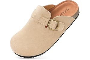 DOKELA Sabots Enfant Ajustables Chaussons de Jardin Fille Mules Liège Pantoufles Garçon Sabots Douces Maison Chaussures Antidérapantes