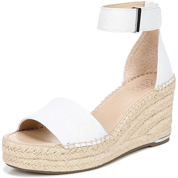 Franco Sarto S Clemens Jute Wrapped Espadrille Wedge Heel Sandals In...
