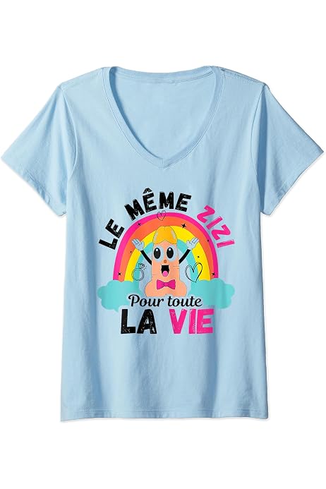 T-shirt Humour EVJF « Le Même Zizi Pour Toute La Vie » – Débardeur Enterrement Vie De Jeune Fille