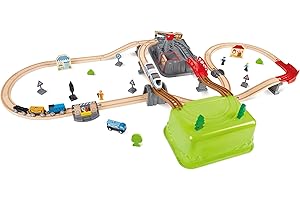 Hape- Juego de Bloques de Tren de Ciudad (Toynamics E3764)
