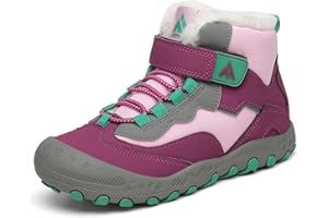 Mishansha Zapatos Invierno Niño Botas de Nieve Niña Calientes Botines Niños Antideslizante, Tallas 24-38 EU