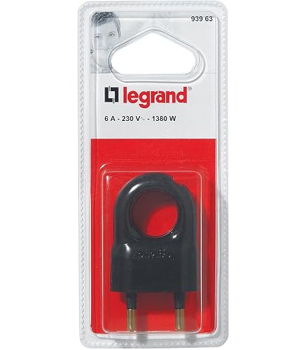 Legrand Prolunga Elettrica 2P Con Anello Di Estrazione – 6A, 1380W, Plastica Bianca, Per Lampade E Piccoli Elettrodomestici