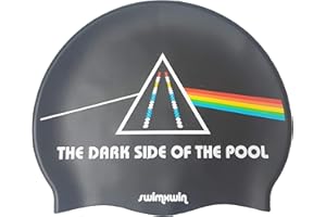 SWIMXWIN Cuffia in Silicone The Dark Side of The Moon | Cuffia da Nuoto | Cuffia da Piscina | Grande Comfort e Aderenza | Design e Stile Italiano