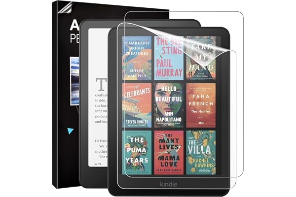 TiMOVO (2 Pack Protecteur d'écran pour Le 7 Pouces Nouveau Amazon Kindle Paperwhite (12th Generation, 2024) et Kindle Colorsoft Signature Edition, Protecteur d'écran Pet antireflet et Anti-Rayures